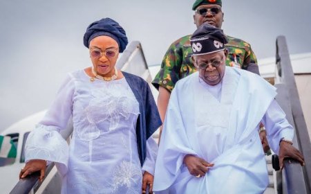 JUST IN: Tinubu Arrives UK for State Visit as Grief Engulfs Borno After Deadly Bomb Blasts