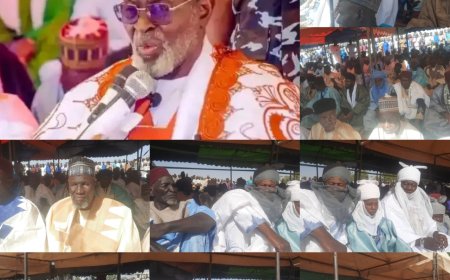 SALLAH: Mai of Pataskum Leads Thousands in Eid Prayers at Palace
