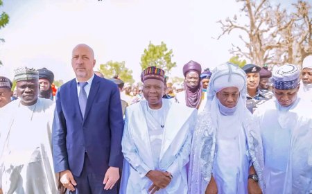 Eid-el-Fitr: Inuwa Yahaya Joins Emir, Faithful for Prayers, Hosts World Bank, Tunisian Envoy in Gombe