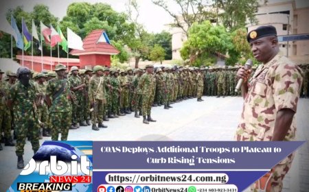 COAS Ya Tura Karin Sojoji Zuwa Jihar Plateau Don Dakile Tashin Hankali