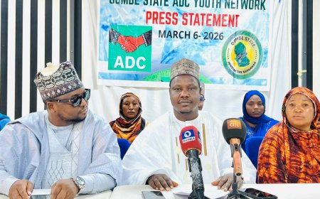 GOMBE  ADC YOUTH URGE NAFIU BALA TO DROP COURT CASE,RALLY BEHIND DAVID MARK TO CHALLENGE APC.