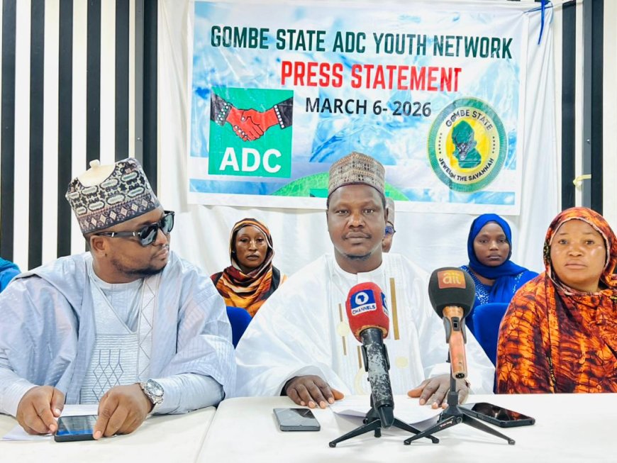 GOMBE  ADC YOUTH URGE NAFIU BALA TO DROP COURT CASE,RALLY BEHIND DAVID MARK TO CHALLENGE APC.