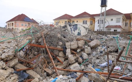 FCT Minister Wike Orders Probe Into Abuja Building Collapse, Seals Premises