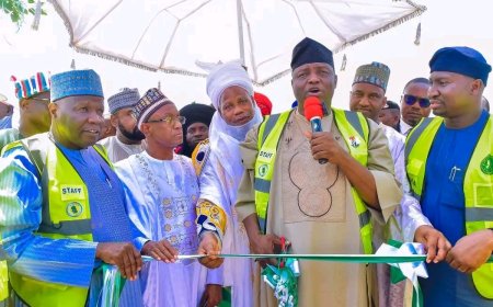 APC National Chairman Commissions 11.5km Road, Integrated Vegetable Market in Gombe