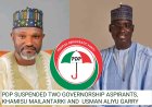 Breaking News: Gombe PDP Suspends Mailantarki, Garry for One Month, Refers Cases to Disciplinary Committee